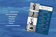Two Page Media Kit in Navy Blue, a Templates & Theme by ProductiveandFree (Thumbnail 5 of 10)