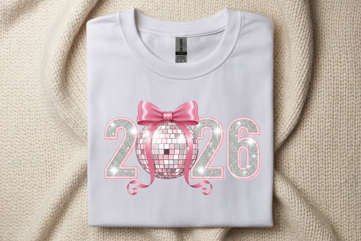 Pink Coquette New Year 2026 Png, an Illustration by SinaCreation (Photo 7 of 10)