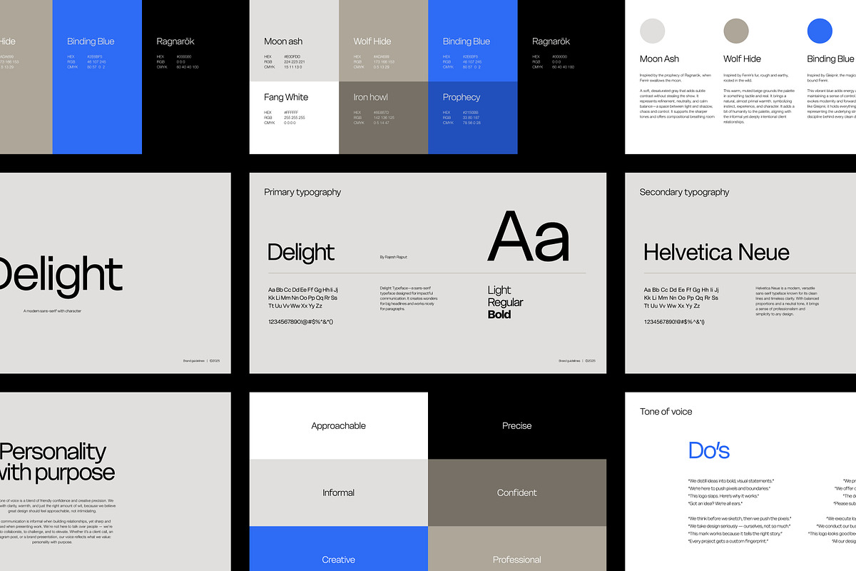 Brand Guidelines Template (Figma), a Branding & Logo Template by Fenrir_Design (Photo 7 of 8)