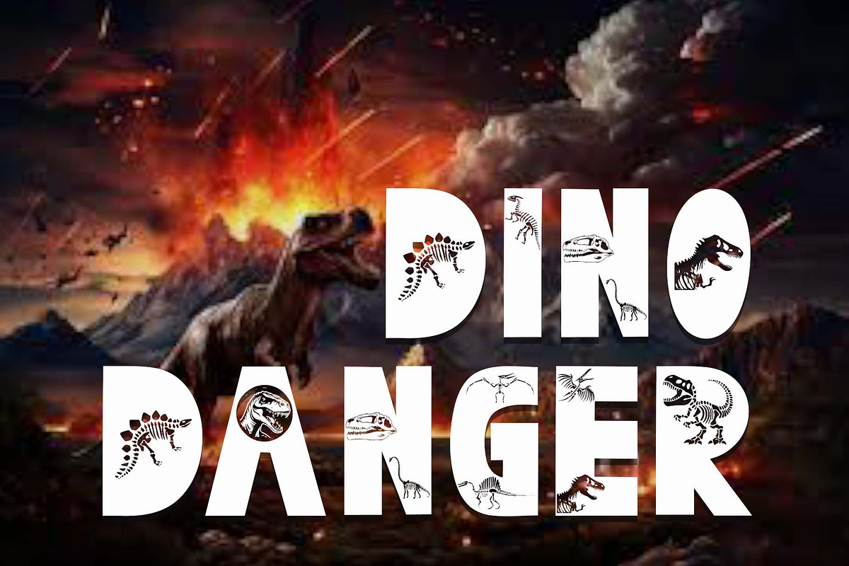 Dinosaur Fossil, a Font by Yoga Letter (Photo 3 of 8)