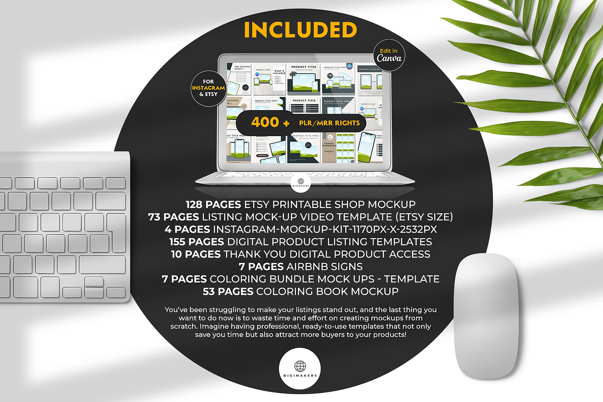 400+Etsy&Instagram Listing Mockups, a Device Mockup by Nina Shaw (Photo 2 of 9)