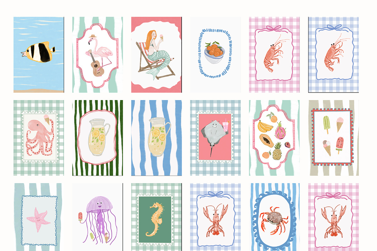 Nursery Wall Art Prints Bundle, a Background Graphic by Artemsky (Photo 18 of 19)