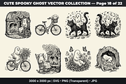 Cute Ghost SVG Bundle Vol - 01, an Object Graphic by XPERTDESIGNER (Thumbnail 8 of 21)