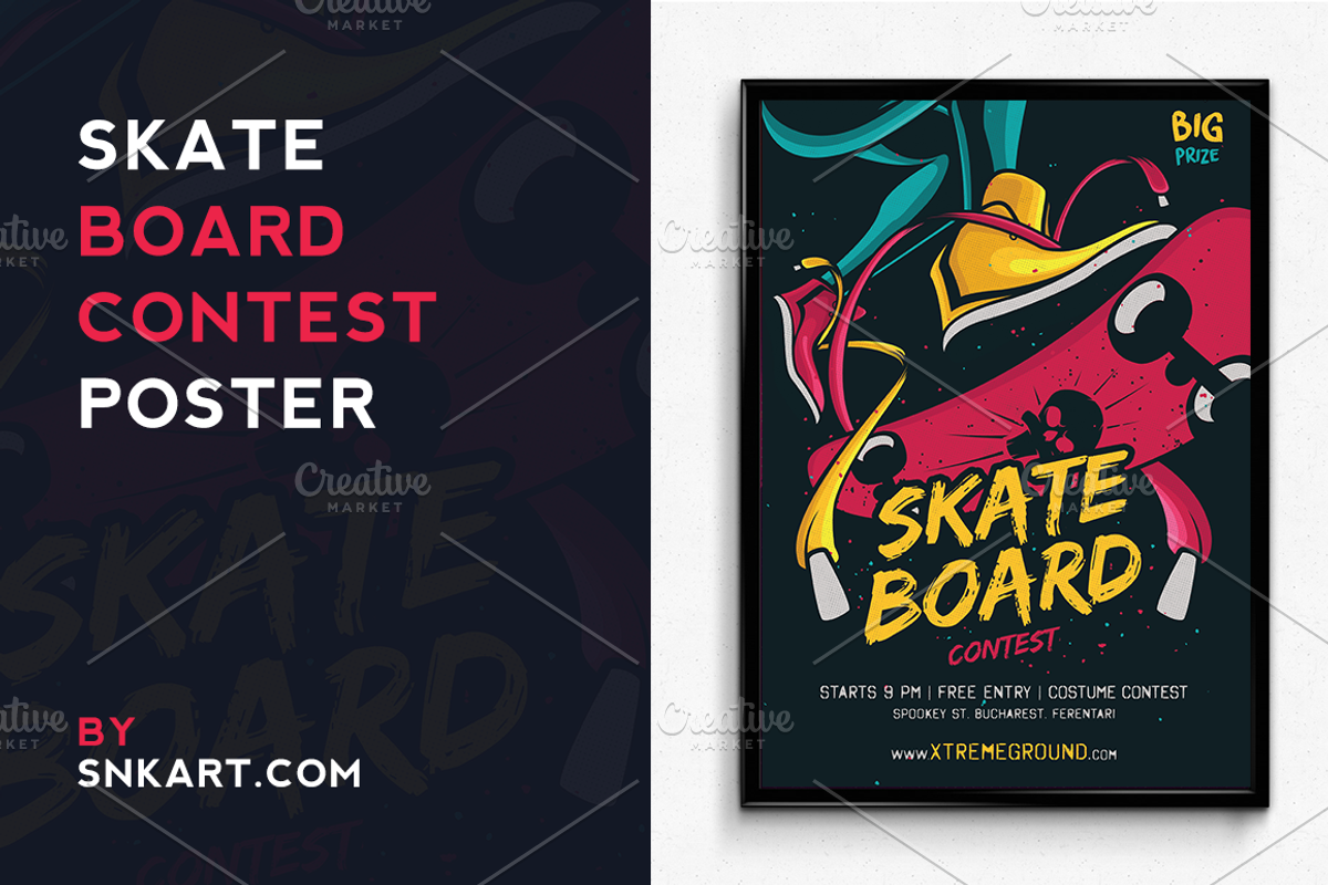 Skateboard Halloween Contest, a Flyer Template by SNK's (Photo 1 of 3)