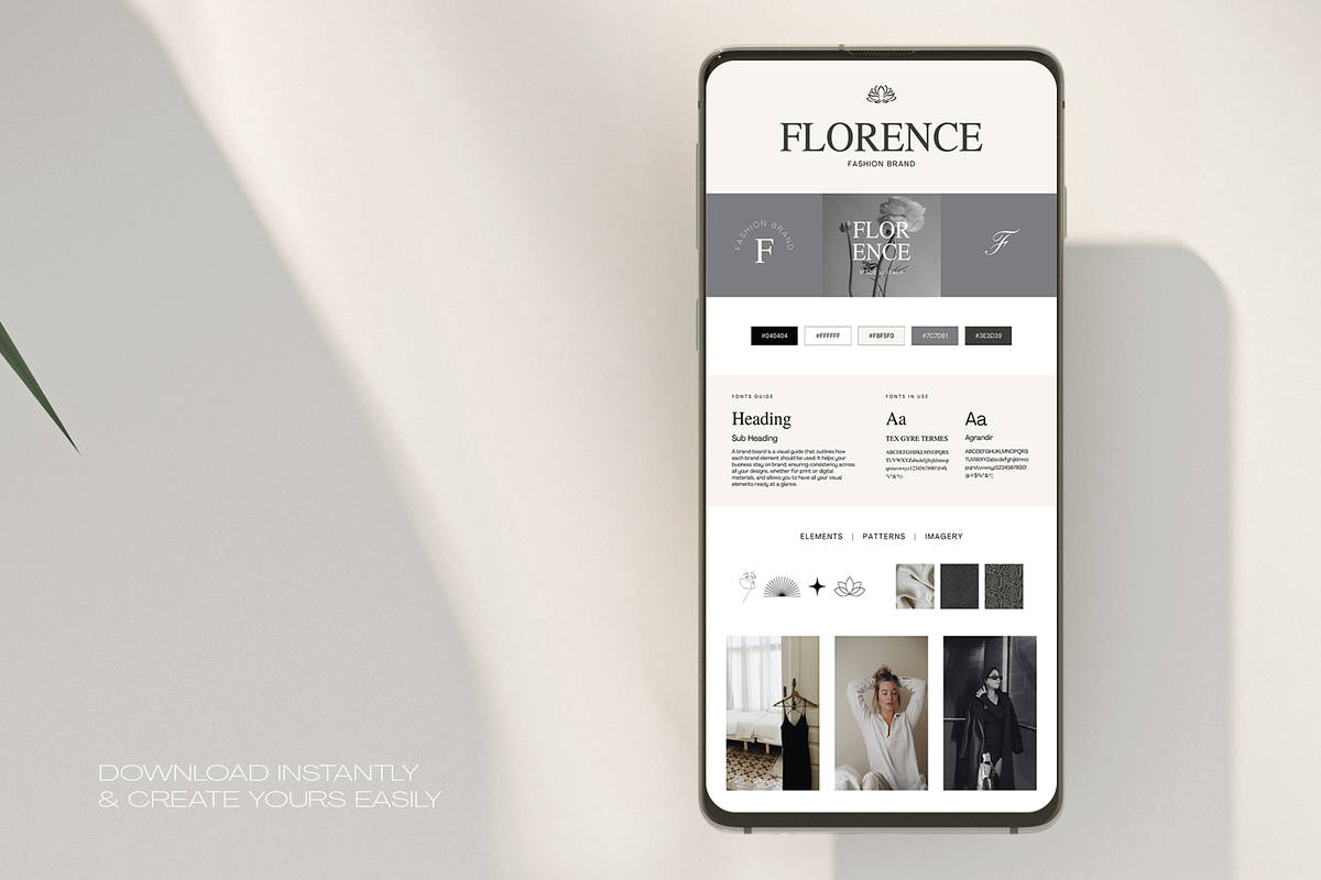 Luxury & Fashion Brand Board, a Branding & Logo Template by Creatif Foundry (Photo 5 of 6)