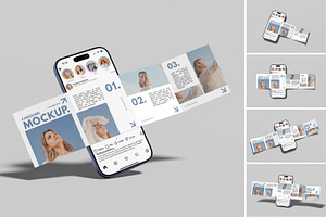 Carousel Mockup For Branding, a Wearable Device Mockup by graphicsecond