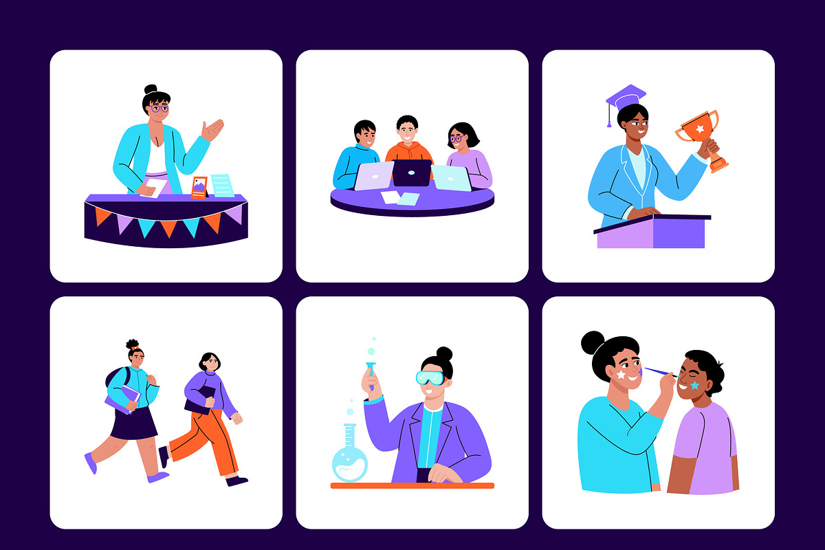University Illustration Art Set, an Education Illustration by Creative Stall (Photo 9 of 9)