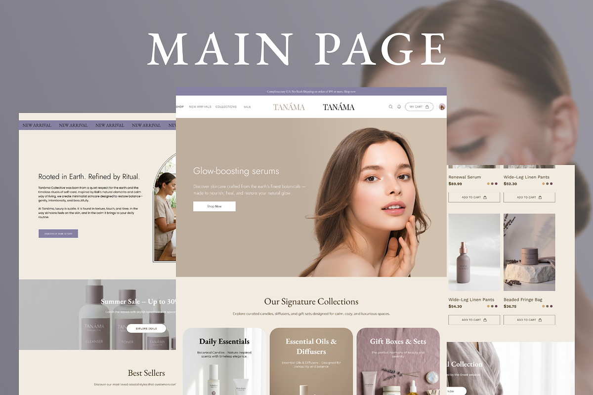 Tanama - Skincare Shopify 2.0 Theme, a Shopify Template by AtelierDuVow (Photo 3 of 10)