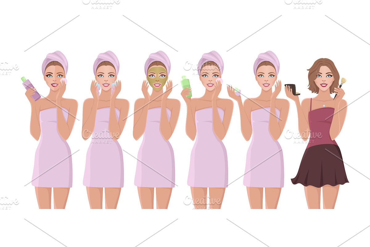 Skin Care Rituals. Day&Night., a Healthcare Illustration by VioSilent (Photo 2 of 9)
