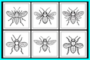 Insect Coloring Pages, an Animal Illustration by protabsorkar11 (Thumbnail 4 of 5)