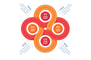 Circles infographics element