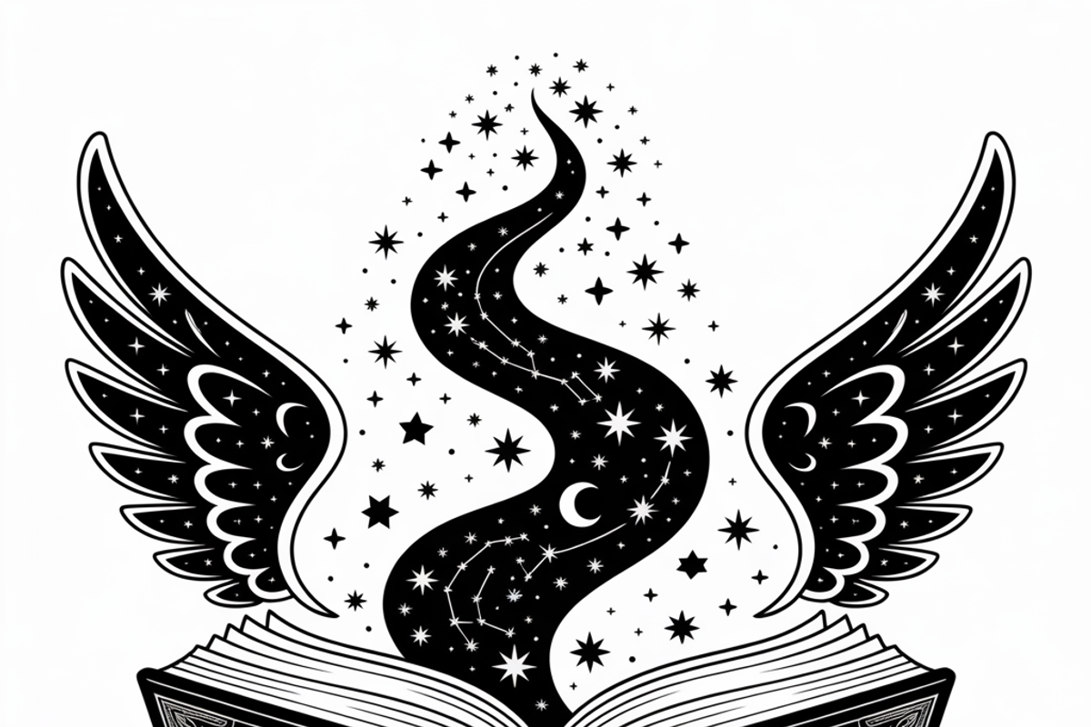 silhouette of a witch’s spellbook, an Illustration by Amazin_art (Photo 7 of 20)