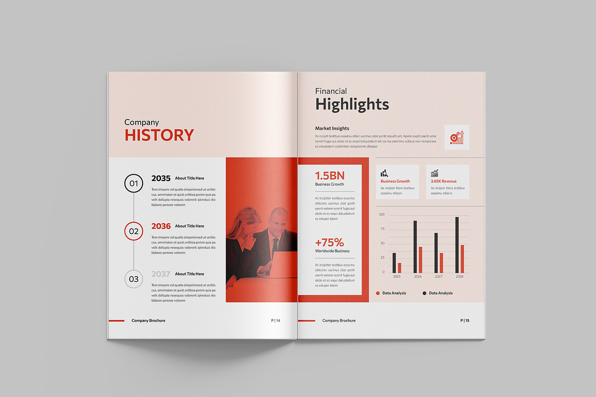 Company Profile Brochure Template, a Brochure Template by StyleArt (Photo 8 of 10)