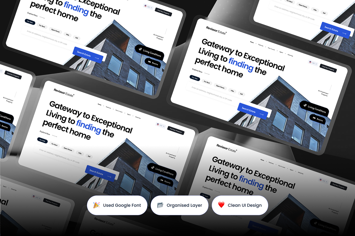 Real Estate Property Hero Header, a Templates & Theme by SquidPixey (Photo 2 of 3)
