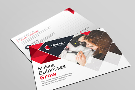 Business Post Cards, a Card Template by Genereux Art