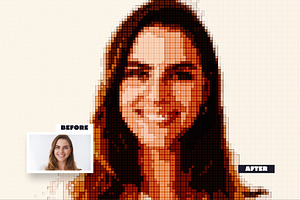 Pixel Art Photo Effect