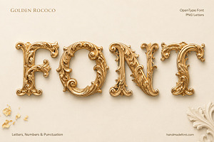Golden Rococo Font