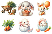 Easter Bunny Clipart, an Illustration by DreamPrint404 (Thumbnail 6 of 6)
