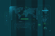 HUD Pro Infographic Elements, an Object Graphic by ConceptCafe (Thumbnail 3 of 30)