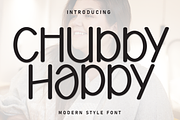 Chubby Happy | Script Font, a Script Font by Scratchones (Thumbnail 1 of 8)