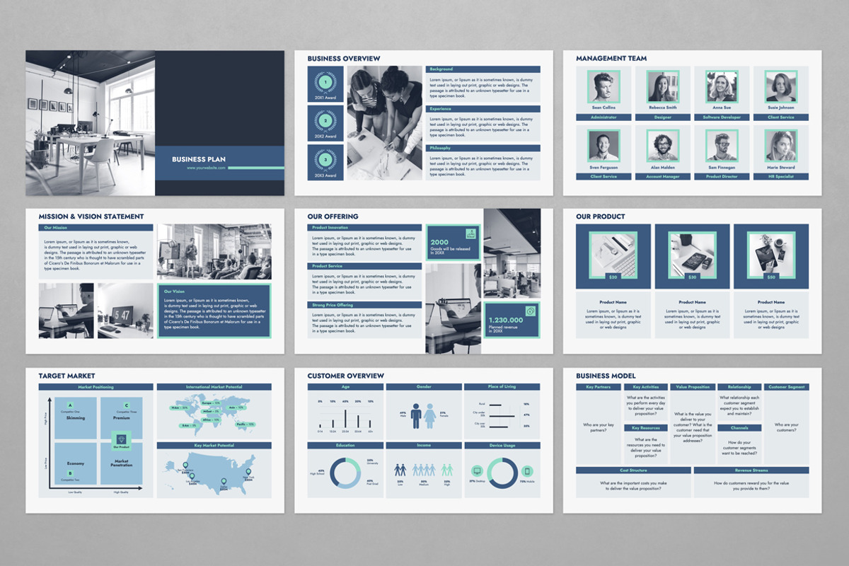 Business Plan PowerPoint, a Presentation Template by JetzTemplates (Photo 2 of 3)