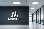 Modern Office Wall Logo Mockup, a Mockup by GenesisCreativeCo (Thumbnail 1 of 3)