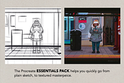 Procreate Essentials Pack, a Brushes & More by Kassandra Escoe (Thumbnail 2 of 15)