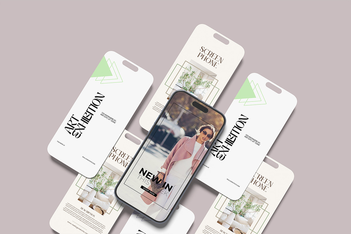 Smartphone Screen Mockup, an iPhone Mockup by lamorastudio (Photo 8 of 11)