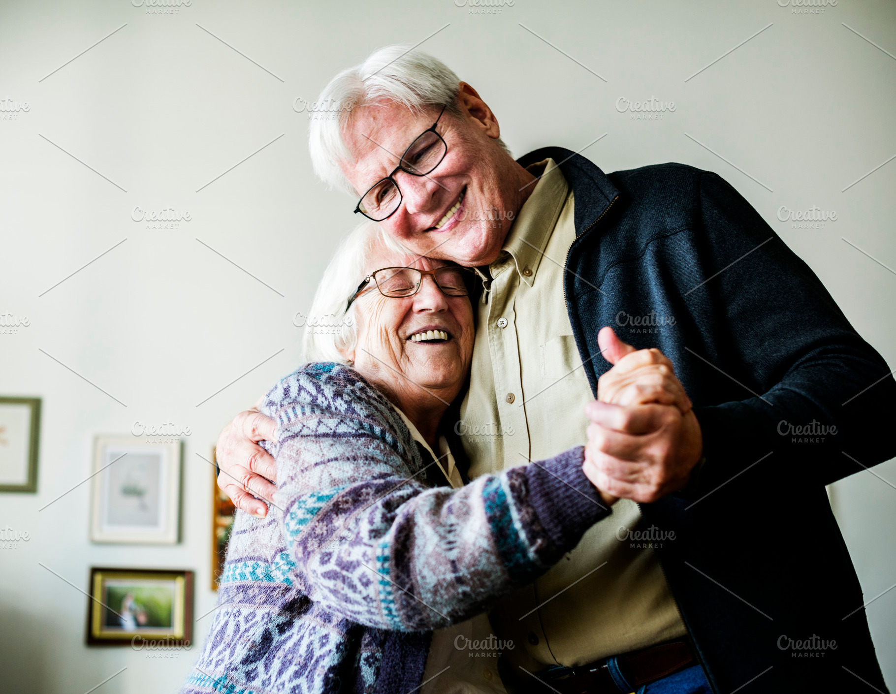 Senior couple dancing containing adult, american, and assisted living, a Person Photo by rawpixel