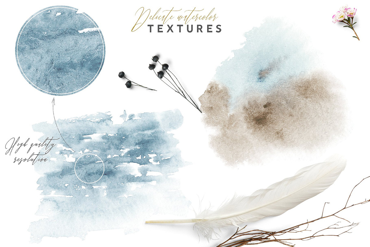 Watercolor Boho Wild Floral Set, a Decorative Illustration by Veris Studio (Photo 15 of 16)