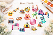 90s Retro Spring Break PNG Bundle, an Illustration by Artnoy (Thumbnail 6 of 8)