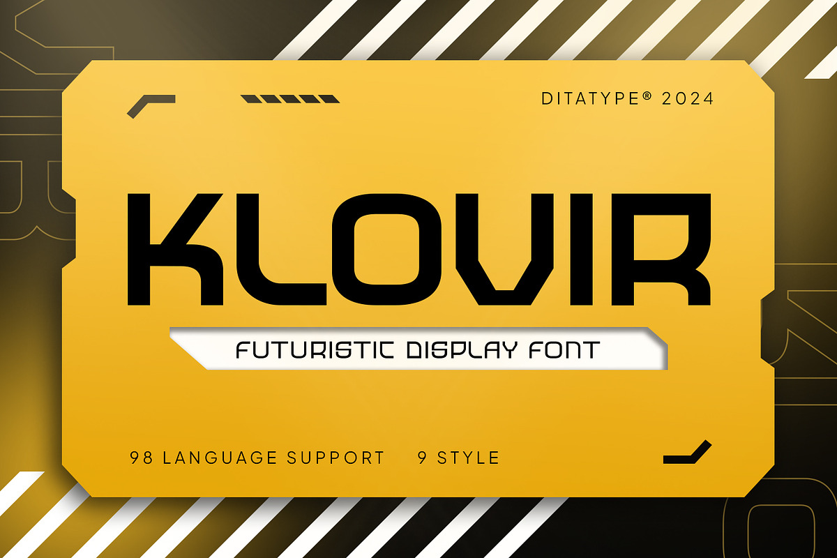Klovir, a Symbol Font by Ditatype (Photo 1 of 11)