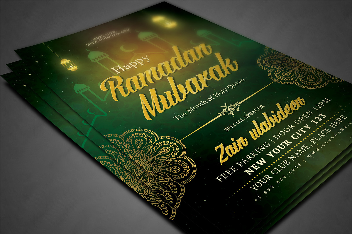 Ramadan Flyer, a Flyer Template by AfzaalGraphics (Photo 3 of 4)
