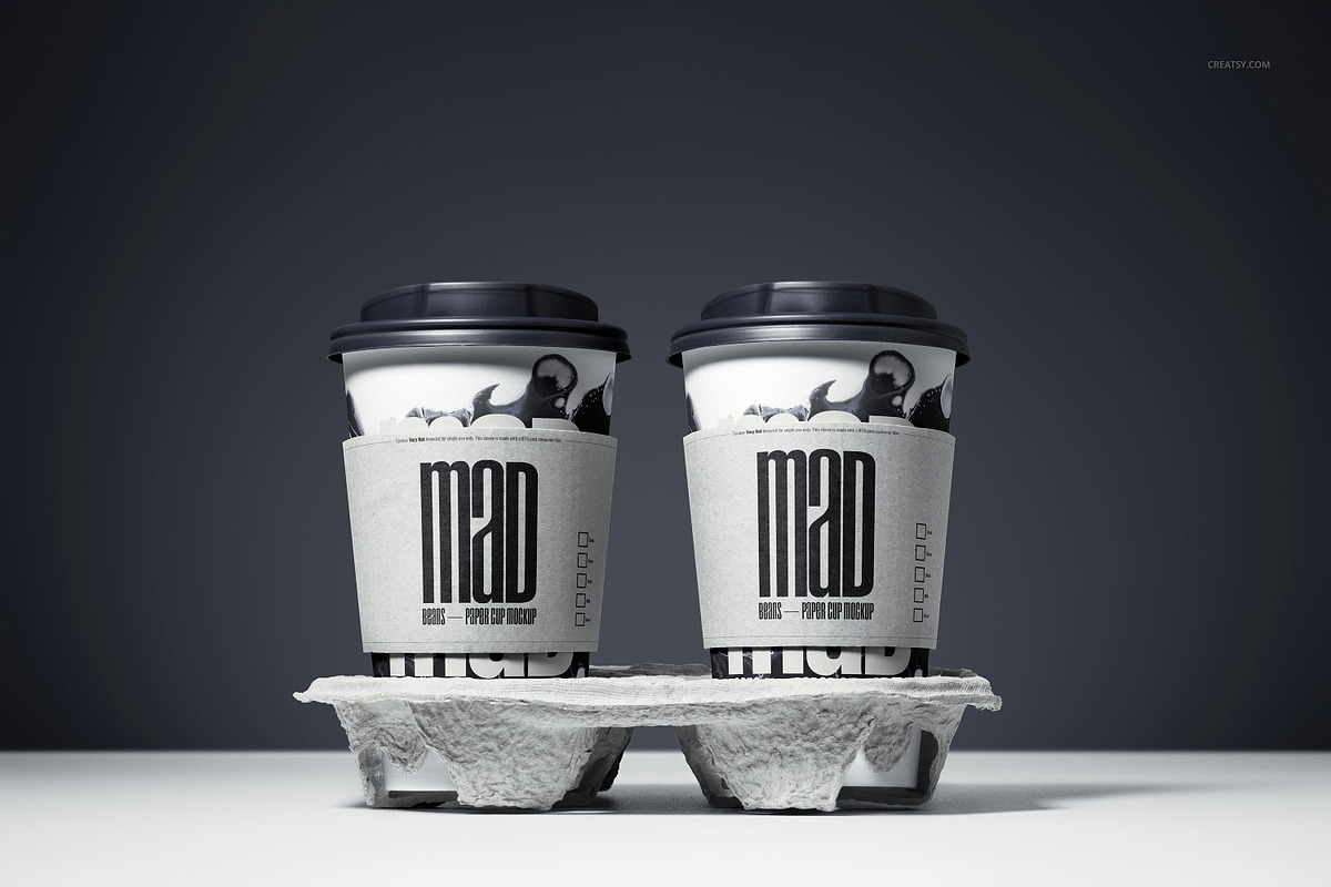 Paper Cup Mockup Set v.5, a Cups & Container Mockup by creatsy5 (Photo 4 of 11)