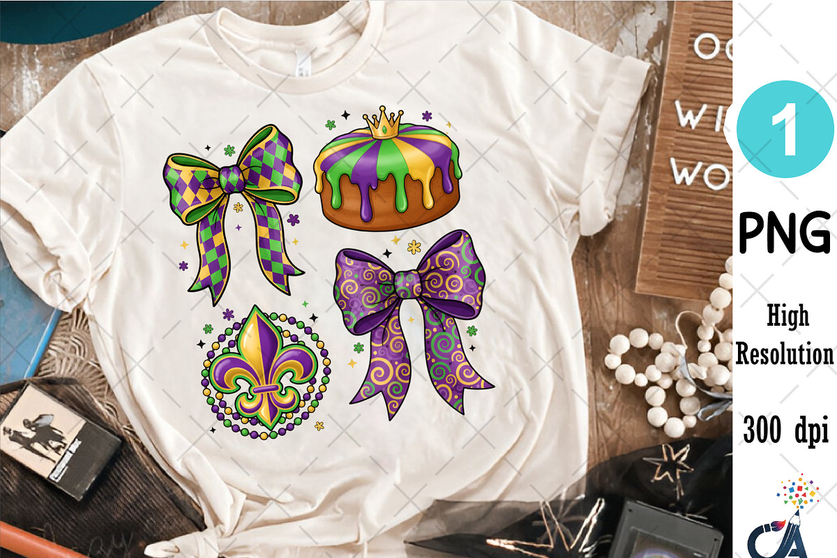 Mardi Gras Coquette PNG, an Illustration by Creative Art (Photo 5 of 6)