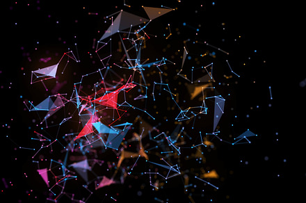Abstract background with plexus stock photo containing technology and 3d
