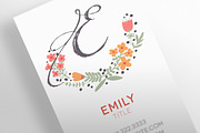The Floral - Business Card Template, a Business Card Template by xxDeadPixels (Thumbnail 1 of 5)