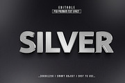 Silver 3D Editable Text Effect Style, a Layer Style Add-On by Md Jahidul99 (Thumbnail 1 of 2)