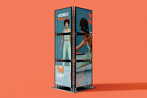 Video Wall Mockup, an Advertising Mockup by skybluecreative