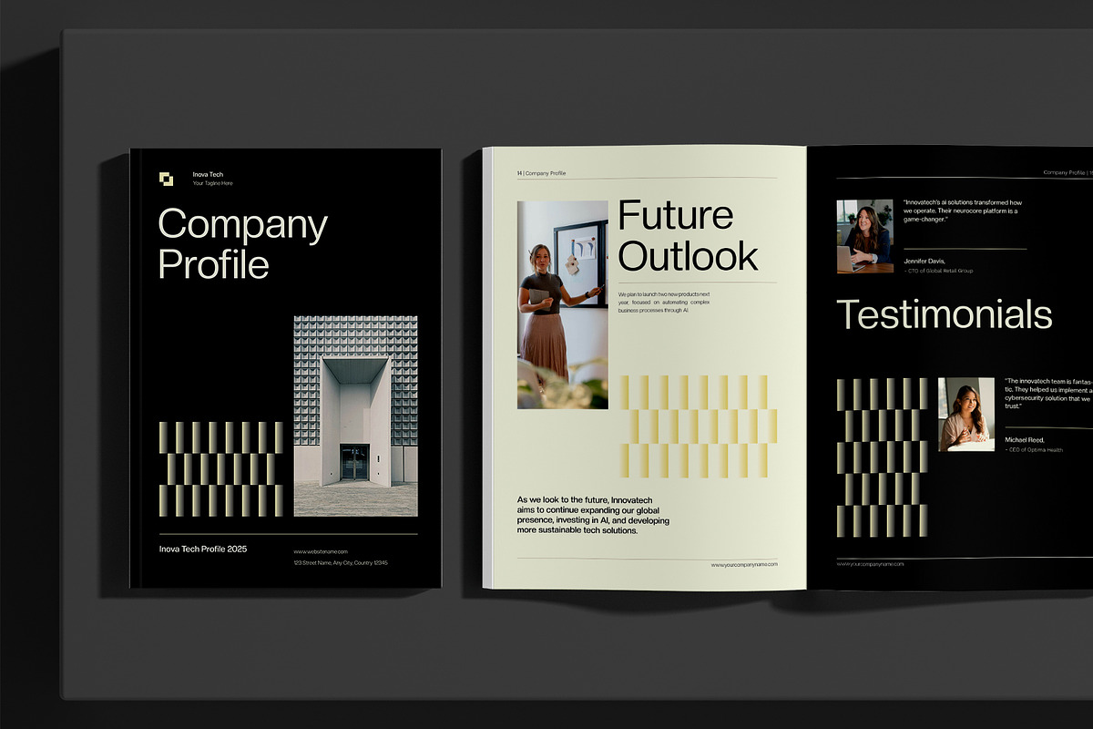 Black Beige Company Profile, a Brochure Template by Neermana (Photo 11 of 11)