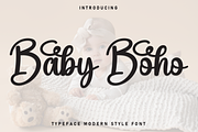 Baby Boho | Script Font, a Handwritten Font by Scratchones (Thumbnail 1 of 9)