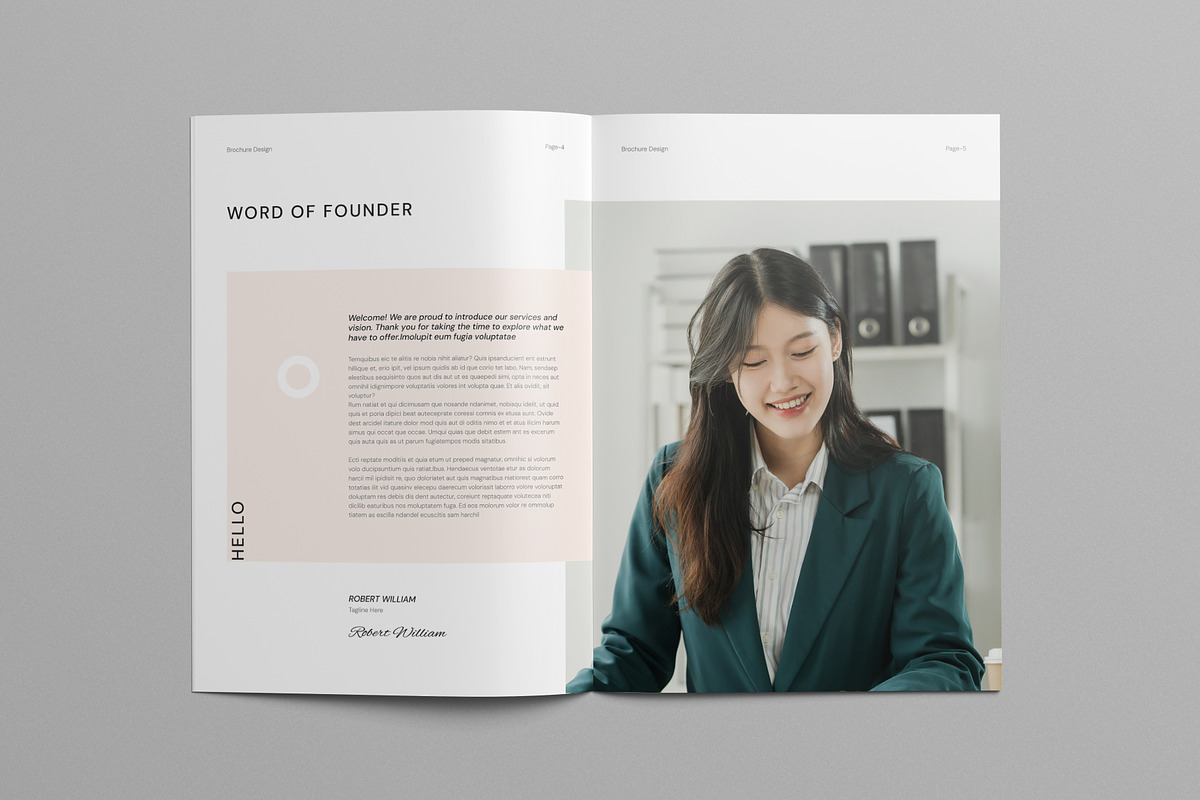 Corporate Brochure | Canva, a Brochure Template by Pixelpick (Photo 4 of 9)