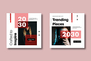 Red & Black Fashion Layouts, a Social Media Template by MightyDesign (Thumbnail 3 of 8)