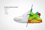 Nike Air Huarache | Photoshop Mockup, a Product Mockup by sophiesconcepts (Thumbnail 2 of 2)
