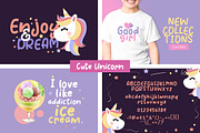 The Unicorn Dream Bundle, a Script Font by khurasan (Thumbnail 5 of 15)