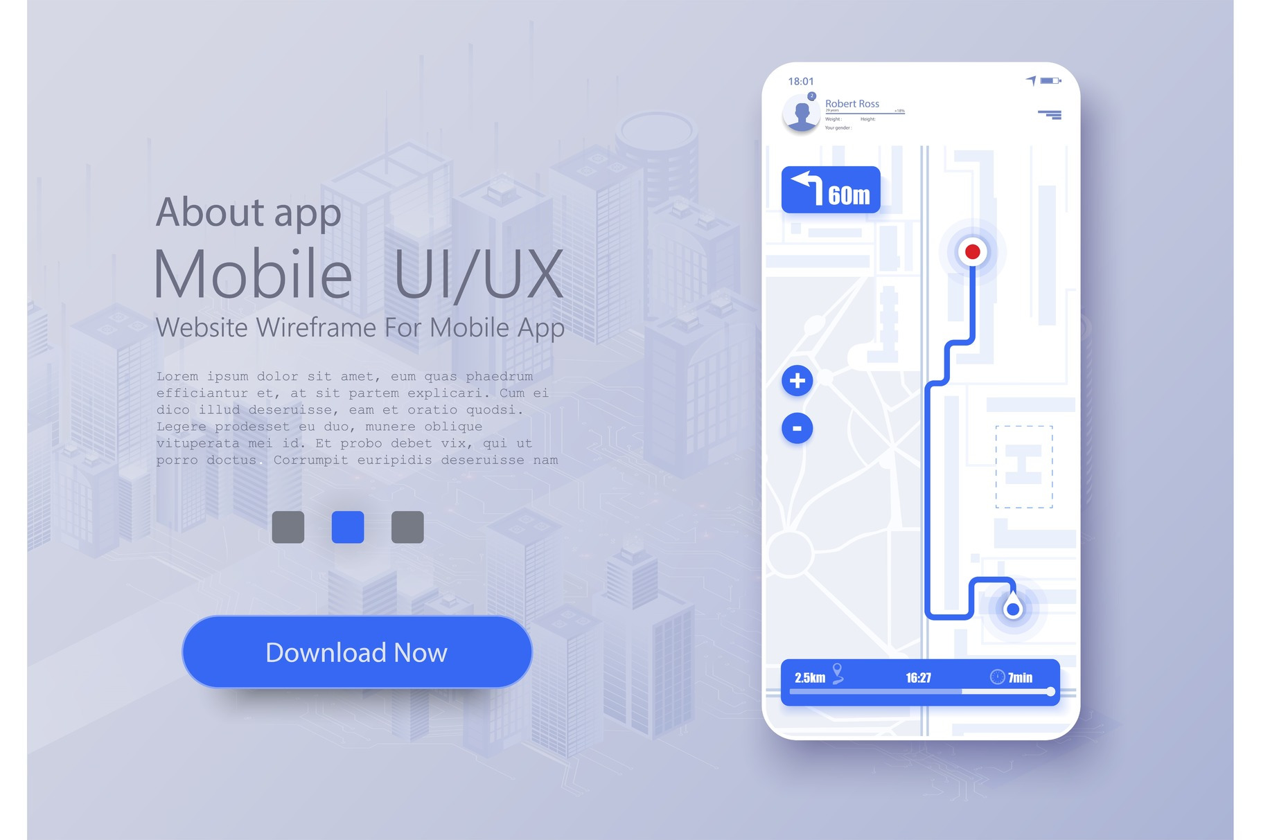 Material Design UI, UX Screen, flat, a Technology Illustration by ZinetroN
