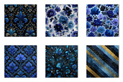 Blue and Black Glitter Backgrounds, an Illustration by CreationArt (Thumbnail 2 of 5)