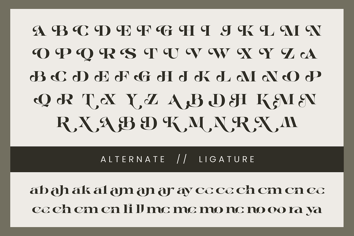 Alrays Bloom - Luxury Logo Font, a Serif Font by Nirmana Visual (Photo 11 of 15)