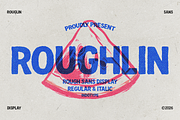 Roughlin - Rough Sans Display Font, a Sans Serif Font by Indotype Foundry (Thumbnail 1 of 10)