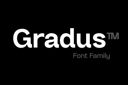 Gradus Grotesk Font Family, a Sans Serif Font by Brenners